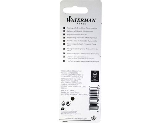 WATERMAN Recambio boligrafo Waterman Trazo 0.7mm Punta media S0944480