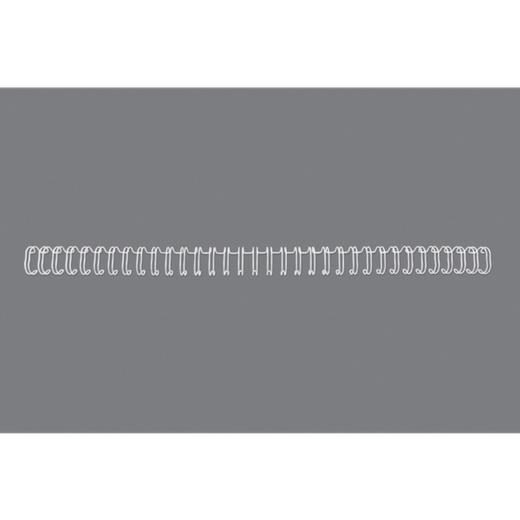 WIRE GBC Nº7 (11 mm) (Caja 100), blanco