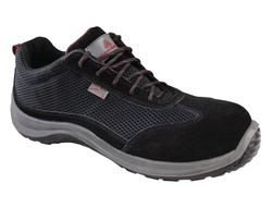 Zapatos de seguridad deltaplus asti piel de serraje afelpado suela de composite negro talla 45