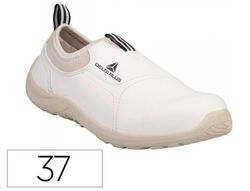 Zapatos de seguridad deltaplus microfibra pu suela pu mono-densidad color blanco talla 37