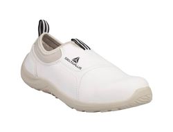 Zapatos de seguridad deltaplus microfibra pu suela pu mono-densidad color blanco talla 45