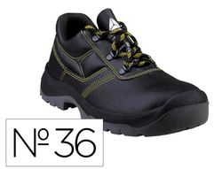 Zapatos de seguridad deltaplus piel crupon pigmentada suela pu bi densidad color negro talla 36