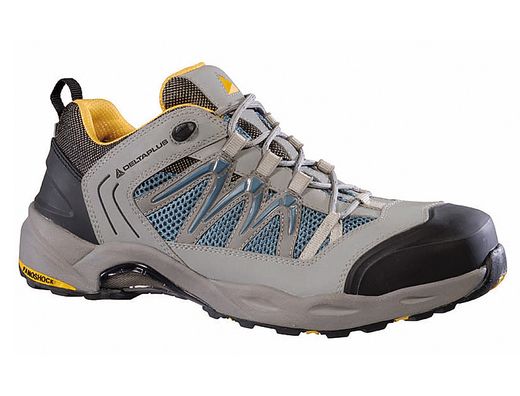 Zapatos de Seguridad Deltaplus Trek de Piel Serraje Puntera y Suela Composite Gris Talla 42