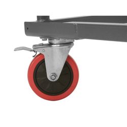 Zown Carro plegable 132x62cm acero L trolley (para mesas L120)