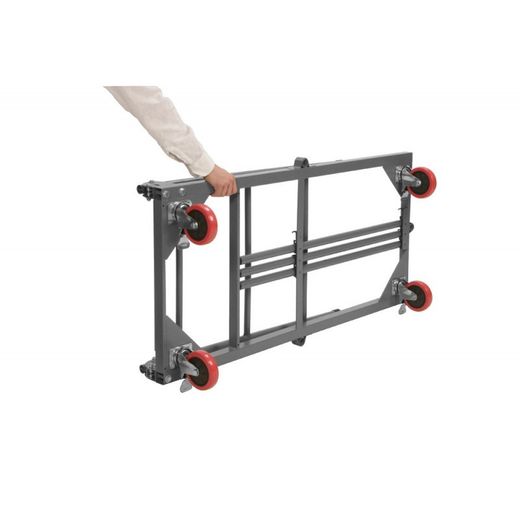 Zown Carro plegable 132x62cm acero L trolley (para mesas L120)