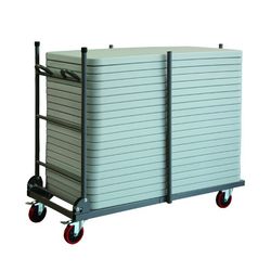 Zown Carro plegable 132x62cm acero L trolley (para mesas L120)