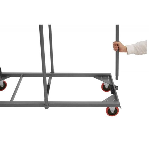 Zown Carro plegable 132x62cm acero L trolley (para mesas L120)