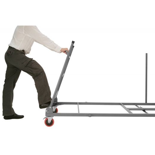 Zown Carro plegable 132x62cm acero L trolley (para mesas L120)